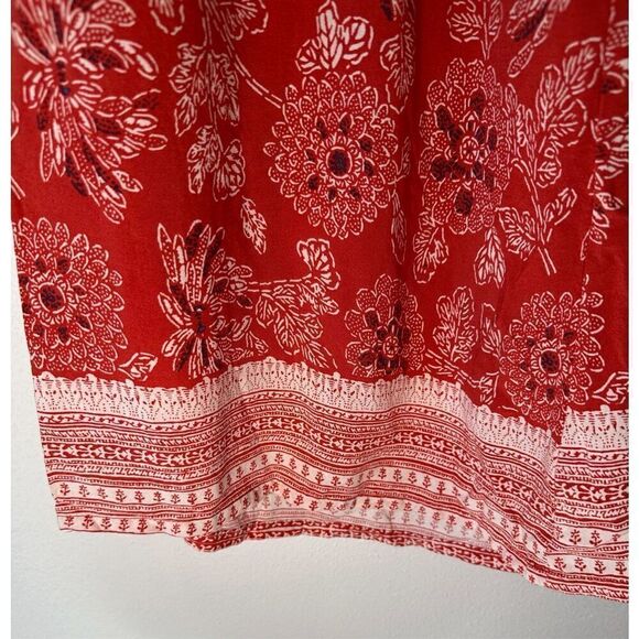 Rachel Zoe women’s wide leg BOHO orange cream stretch pants size Small #40-1405 - Picture 3 of 8